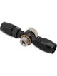 Earls Hose End Fitting 9/16-24 Banjo to -6 AN Swivel Seal Black