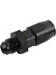 Earls Straight Hose End Fitting Black -6 AN Swivel -6 AN Male
