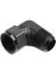 Earls 90 Degree Aluminum Fitting Coupler -16 AN -16 AN Swivel