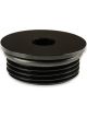 Earls Plug Fitting Plug -8 AN O-Ring Male Thread Aluminum Black