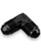 Earls 90 Degree Aluminum Fitting Coupler Black -6 AN -6 AN