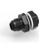 Earls Straight Aluminum Fuel Cell Fitting Bulkhead -8 AN Black
