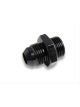 Earls Straight Aluminum Fitting Adapter Black -20 AN -16 AN