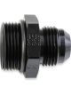 Earls Straight Aluminum Fitting Adapter Black -6 AN -12 AN