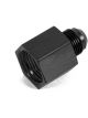 Earls Straight Aluminum Fitting Adapter Black -8 AN -6 AN