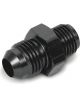 Earls Straight Fitting Adapter Black -6 AN 1/2-20