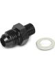 Earls Carburettor Inlet Fitting-6 AN End to 10mm x 1 Thread Black
