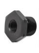 Earls Straight Aluminum Fitting Adapter Black 1/8