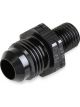 Earls Straight Aluminum Adapter Fitting -4 AN M10 x 1.25 Black