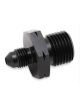 Earls Straight Aluminum Fitting Adapter Black -4 AN M16 x 1.5