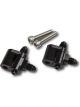Earls -3 AN Aluminum LS Steam Vent Adapters Black Pair For Chevy