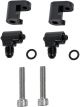 Earls -3 AN Aluminum LS Steam Vent Adapters Black Pair For Chevy