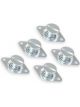 Earls Quick Fastener Quarter-Turn Complete Flush Slotted Pack 5