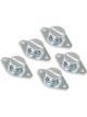 Earls Quick Fastener Quarter-Turn Complete Flush Slotted Pack 5