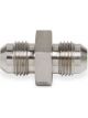 Earls Straight Stainless Fitting Coupler Natural -4 AN -4 AN