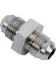 Earls Straight Stainless Fitting Coupler Natural -6 AN -6 AN