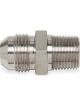 Earls Straight Stainless Fitting Adapter Natural -8 AN 3/8