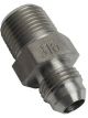 Earls Straight Stainless Fitting Adapter Natural -6 AN 3/8
