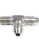Earls -3 AN to 1/8 NPT Stainless Steel Tee On Run Fitting