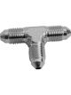 Earls Tee Adapter Fitting Stainless Steel -3 AN Male Threads