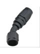 Fragola #4 X 30 Power Flow Hose End Black