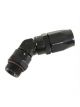 Fragola Hose End 45 Degree -12 AN Hose to Male -12 AN O-ring Black