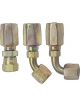 Fragola Power Steering Hose End Fitting Reusable Straight Steel Zinc
