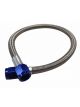 Fragola Braided Stainless Steel Nitrous Hose -4AN Female End Blue
