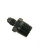 Fragola Fitting/Adapter AN to NPT Straight Black -3 AN 3/8
