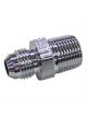 Fragola Fitting/Adapter AN to NPT Straight Chrome -6 AN 3/8