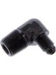 Fragola Fitting/Adapter AN to NPT 90 Degree Black -4 AN 3/8