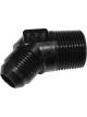 Fragola Fitting/Adapter AN to NPT 45 Degree Black -10 AN 3/4