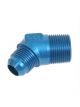 Fragola Fitting/Adapter AN to NPT 45 Degree Blue -10 AN 3/4