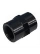 Fragola Fitting Coupler Union Straight Black 1/2