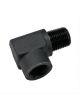 Fragola Fitting Coupler Union 90 Degree Black 1/8