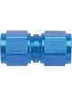 Fragola Fitting Coupler Union AN to AN Straight Blue -16AN -16AN Swivel