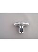 Fragola Tee Adapter Fitting -6AN Male -6AN Male -6AN Female Chrome