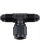 Fragola Tee Adapter Fitting -16AN Female -16AN Male -16AN Male Black