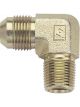 Fragola Fitting/Adapter AN to NPT 90 Degree Steel Zinc -8 AN, 3/8