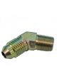 Fragola Fitting/Adapter AN to NPT 45 Degree Steel Zinc -4 AN 1/8