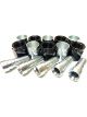 Fragola Crimp Fitting Hose End #3 Straight w/ Col-20pcs Black Nuts