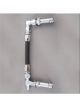 Fragola Fuel Line Kit Holley 4150 -8AN Inlet Aluminium End Chrome