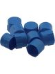 Fragola Cap Fitting -3 AN Female Plastic Blue Set of 10