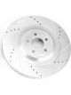 Power Stop Evolution Drilled and Slotted Brake Rotor For Land Rover