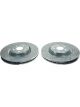 Power Stop Evolution Drilled and Slotted Brake Rotor Disc Brake Set