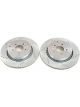 Power Stop Evolution Drilled and Slotted Brake Rotor Disc Brake Set