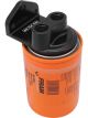 Proflow Remote Oil Filter Head 3/4''-16 Thread Black Kit