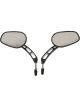 Attitude Rearview Mirror Universal 8mm Black For Harley Touring