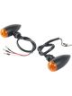 Attitude Turn Signal Indicator Bullet Retro Blk For Harley Customs