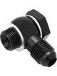 Proflow Fuel Inlet Banjo Fitting 9/16-24 x AN6 Black